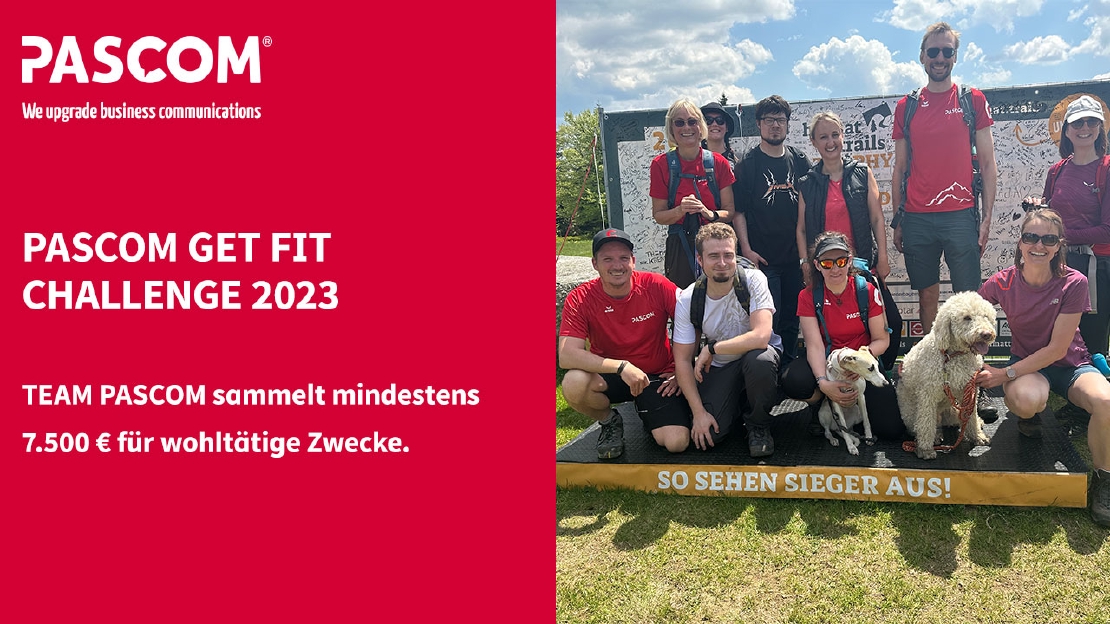 Das pascom Team übertrifft sich bei der Get Fit Challenge 2023