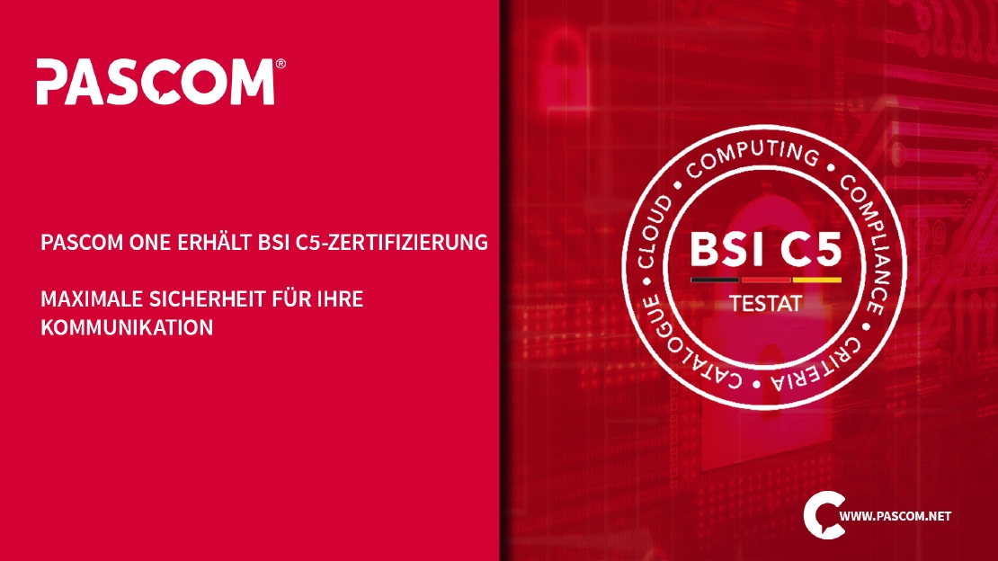 pascom ONE erhält C5-Zertifizierung – Maximale Sicherheit für Ihre Kommunikation
