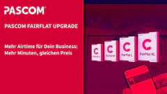 Mehr fürs gleiche Geld: PASCOM FairFlat Kunden erhalten ab sofort mehr Inklusivminuten.