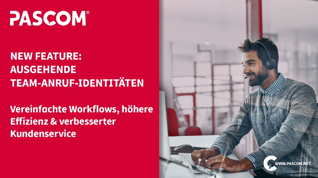 Neues pascom ONE Feature: Ausgehende Team-Anruf-Identitäten
