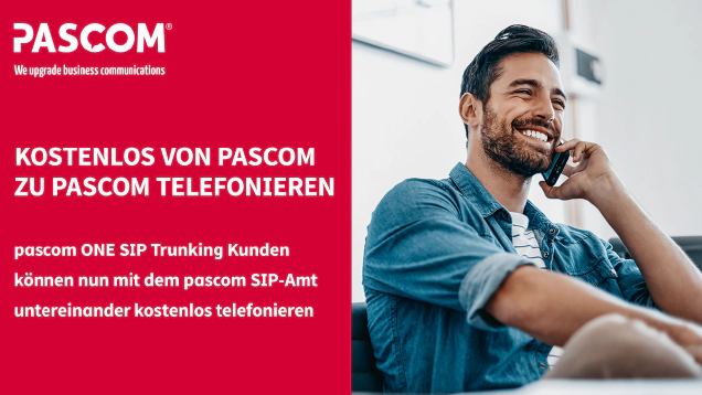Neu: Kostenlos von pascom zu pascom telefonieren