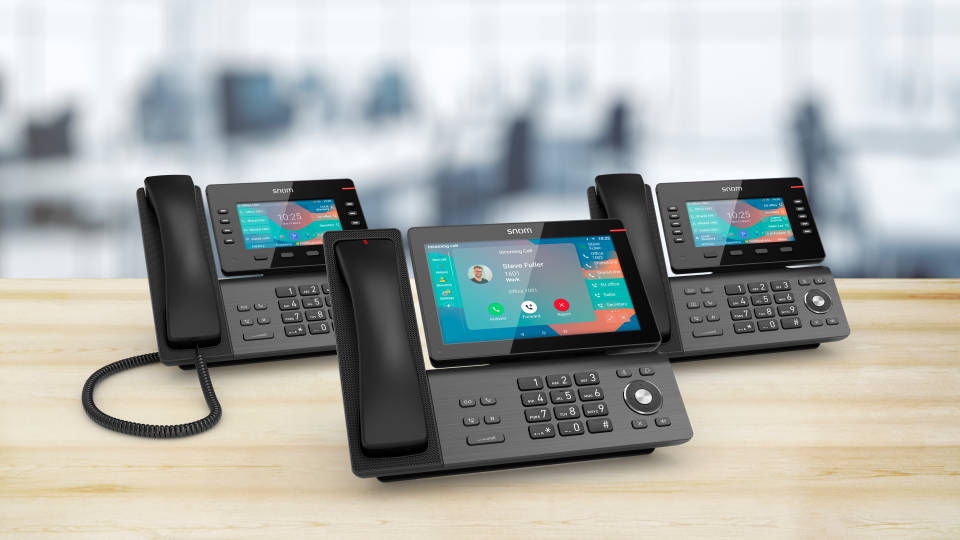 Unterstützung der Snom D8XX VoIP Desktop-Telefonserie