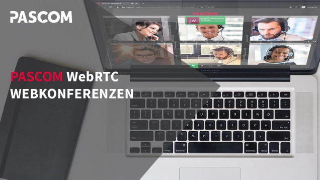pascom WebRTC Web Konferenzen
