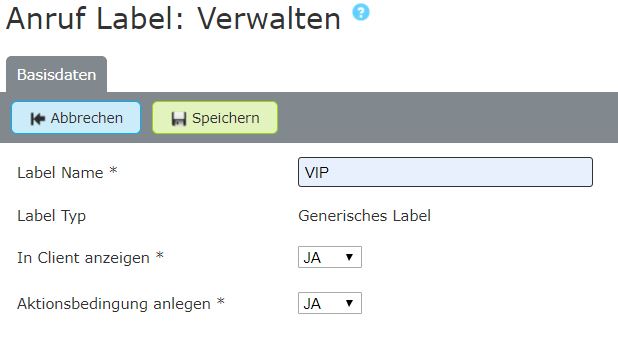 Label anlegen