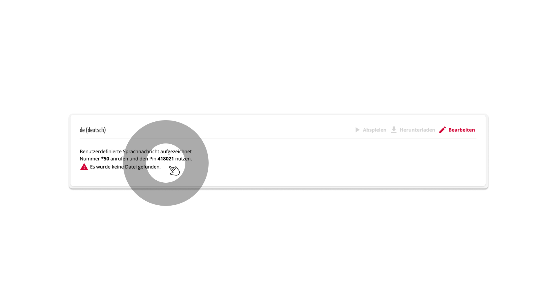 Ansage bearbeiten - Audiodatei selber aufsprechen