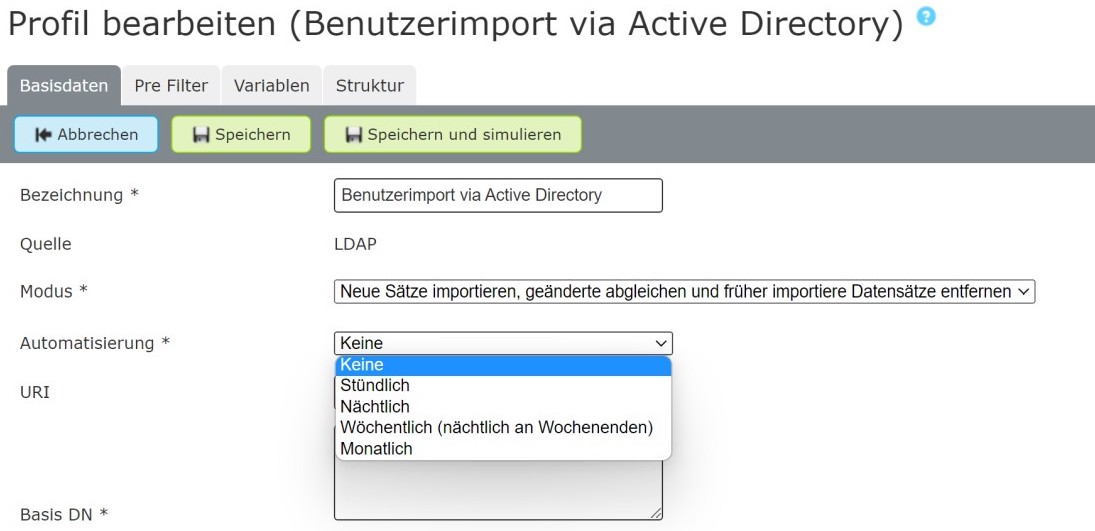 Connector automatisieren