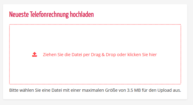 Aktuelle Telefonrechnung