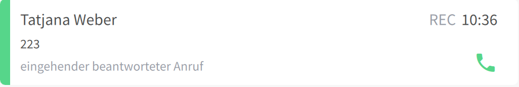 Journaleintrag mit Gesprächsaufzeichnung