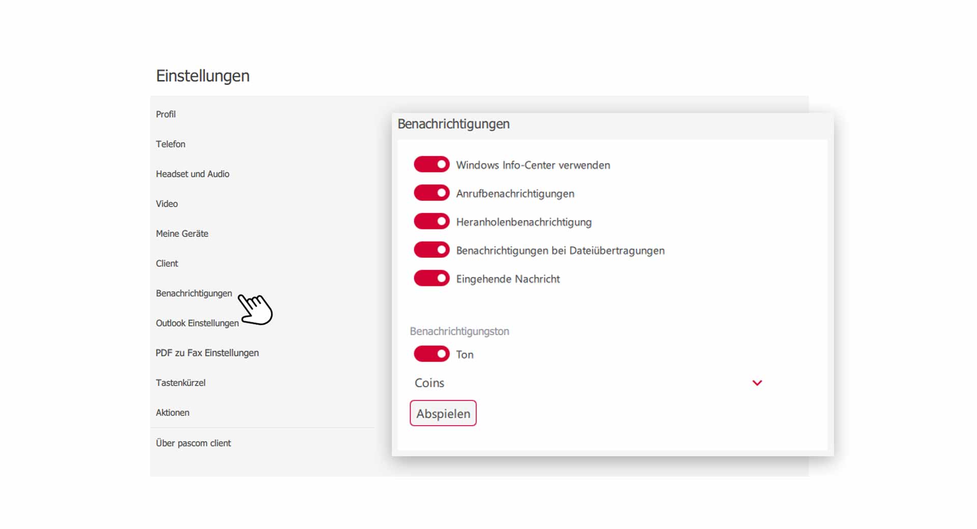 Benachrichtigungseinstellungen