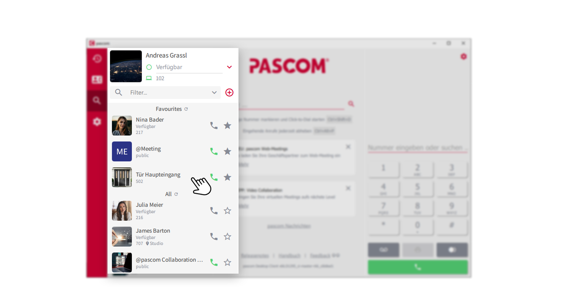 Intercom in Contact List