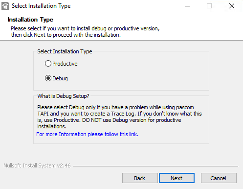 TAPI Installation instructions