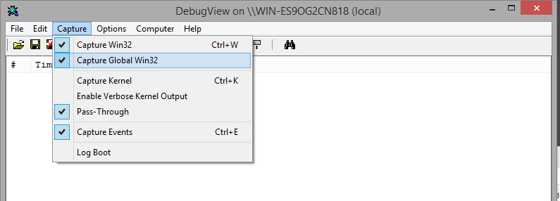 Capture Global Win32