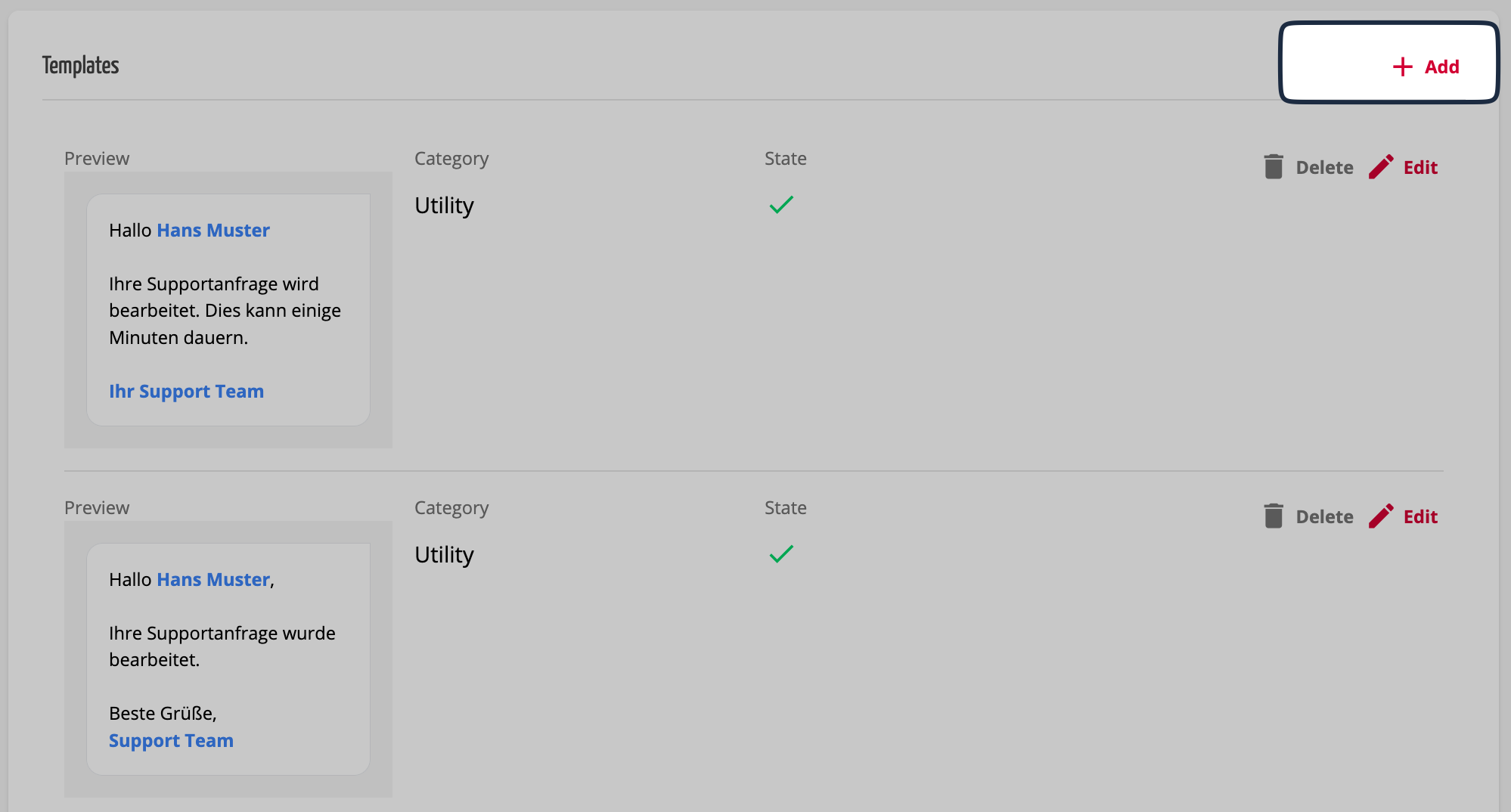 Message Templates Overview