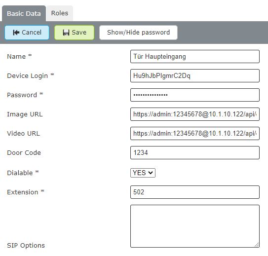 Example Parameter