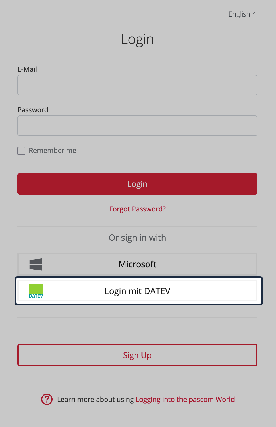 Login mit DATEV