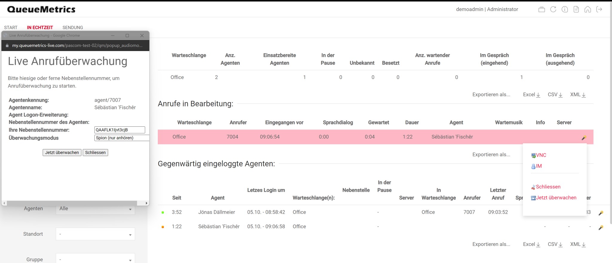 Live Monitoring