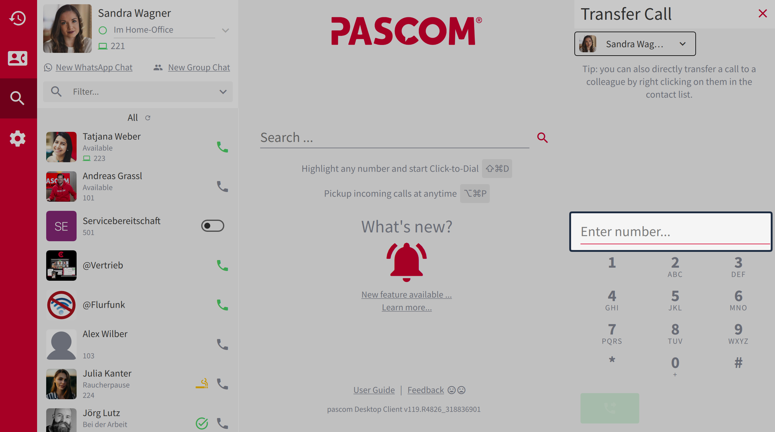 Blind Transfer via Call Element under entering the phone number