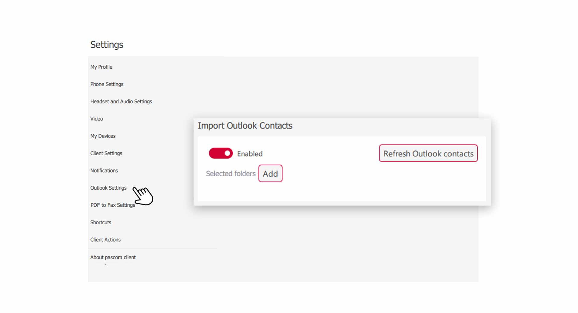 Outlook Settings