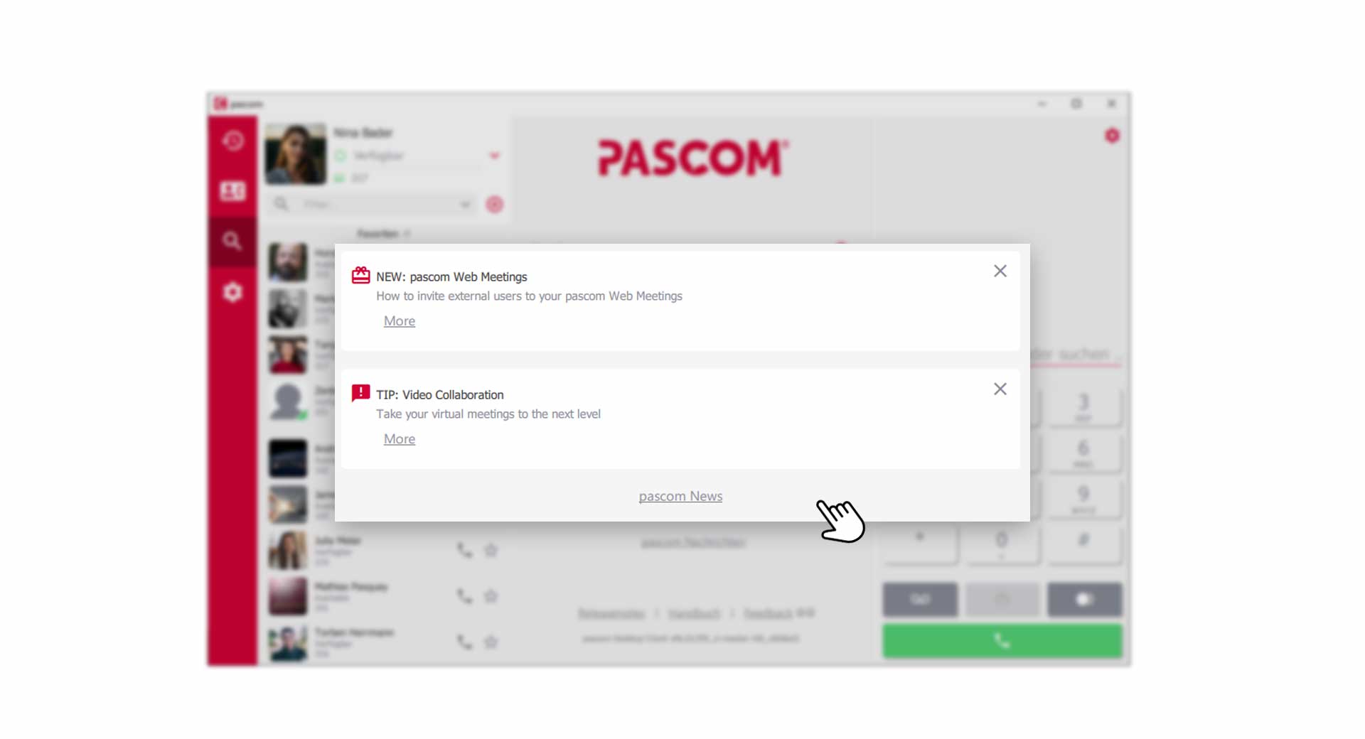 pascom Notifications