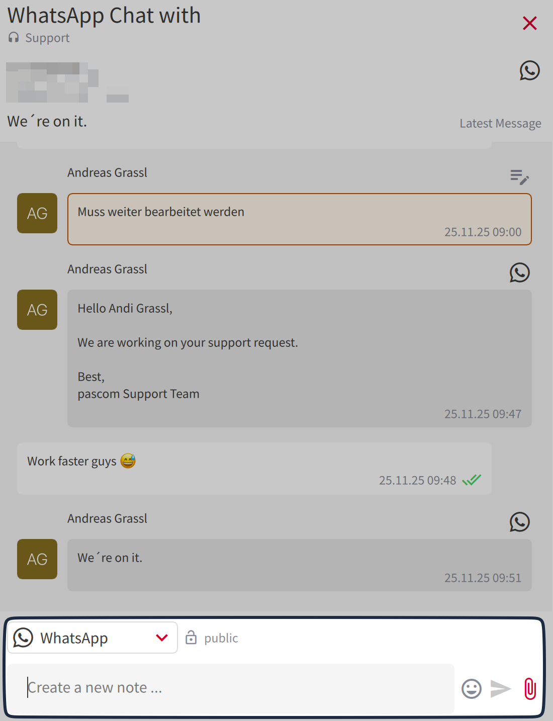Reply to WhatsApp Chat