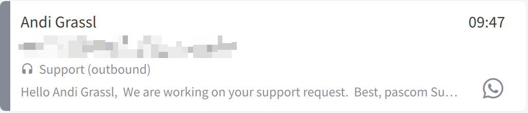 WhatsApp Conversation