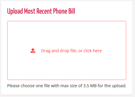 latest phone bill