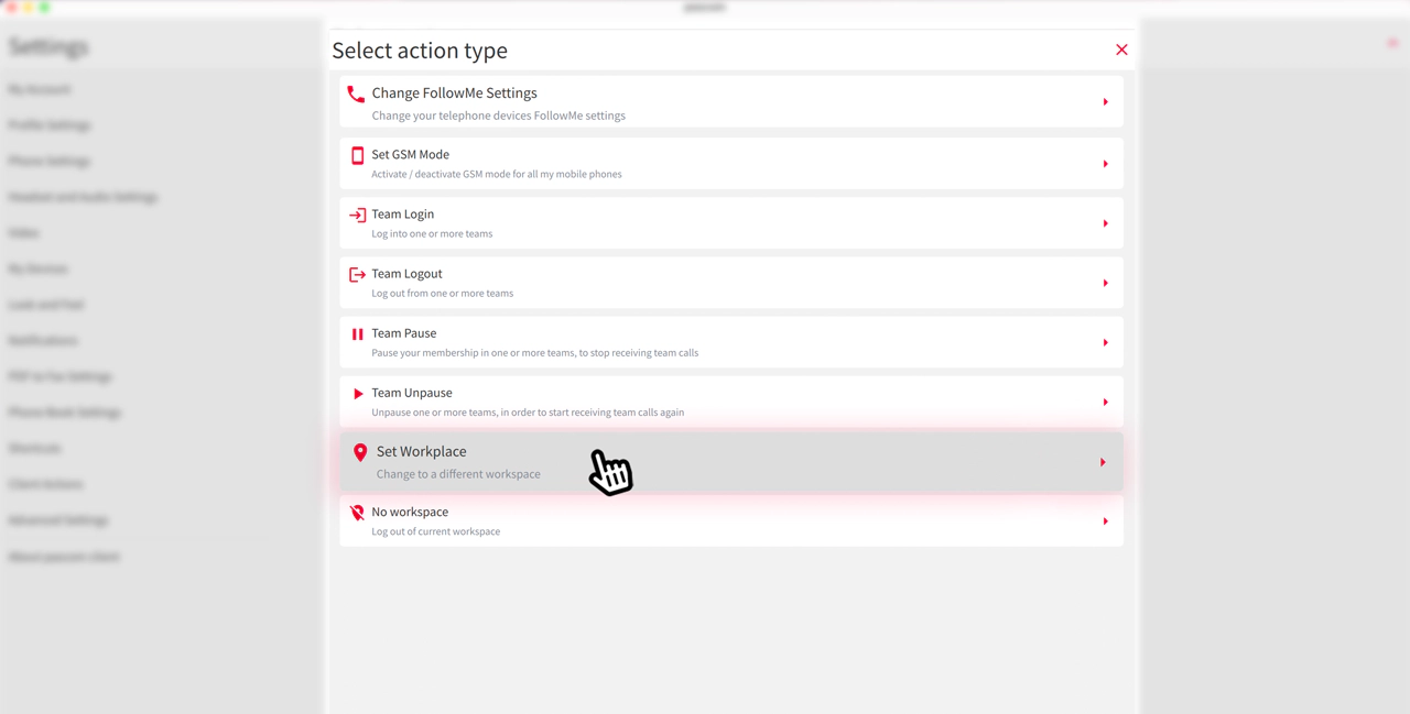 Image - pascom app profiles actions overview