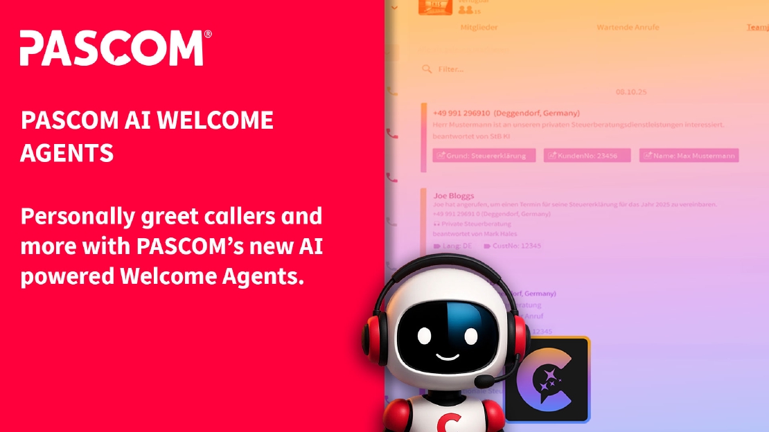 New PASCOM AI Welcome Agents
