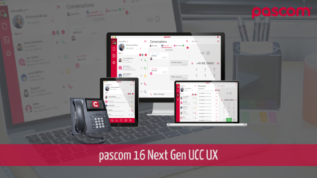 pascom 16 Next Generation UCC UX