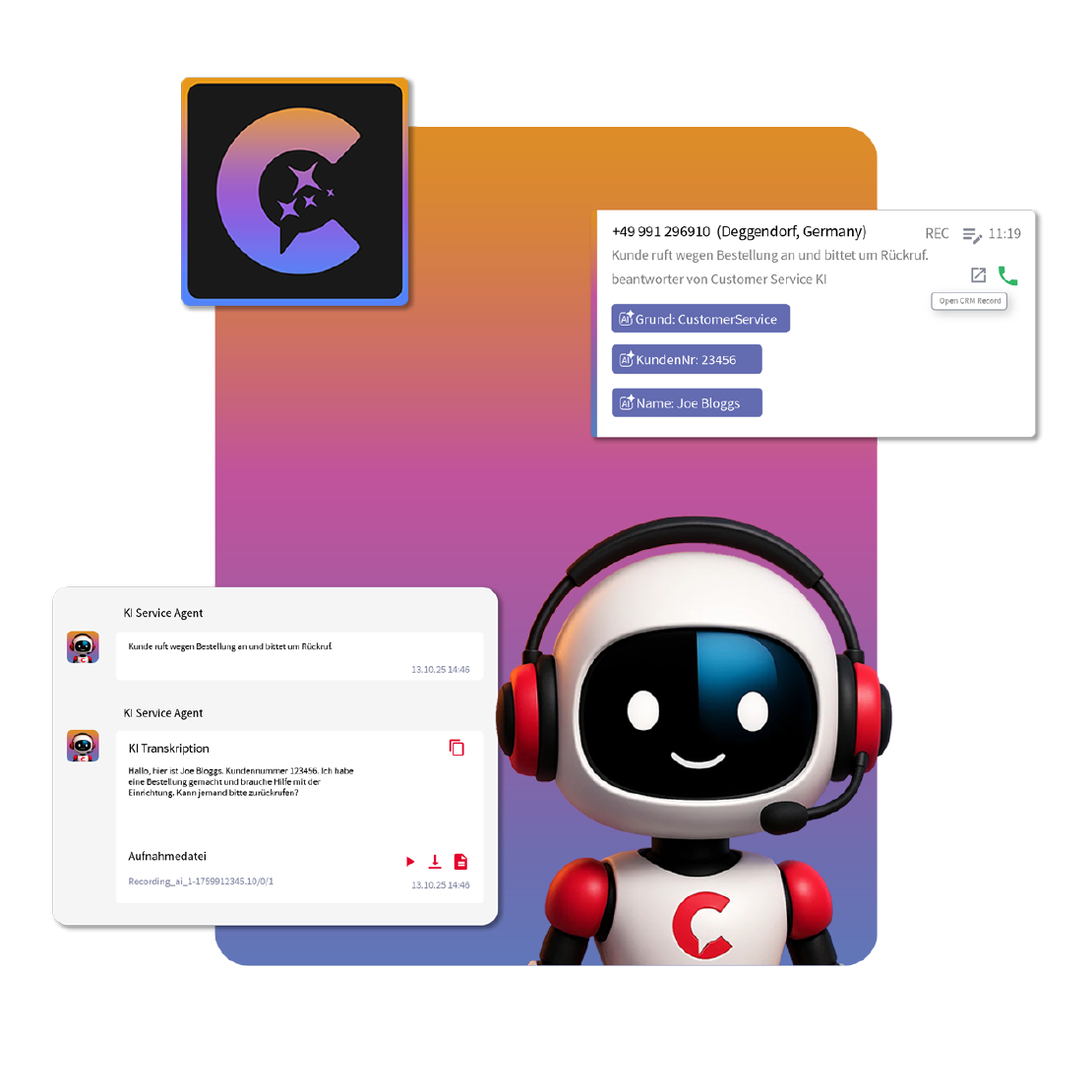 Bild – KI-gestützte Funktionen von pascom
