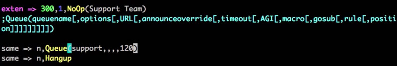 Asterisk Queue Timeout Syntax