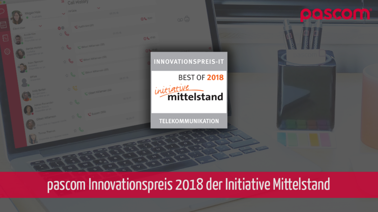 PASCOM Innovationspreis 2018 der Initiative Mittelstand