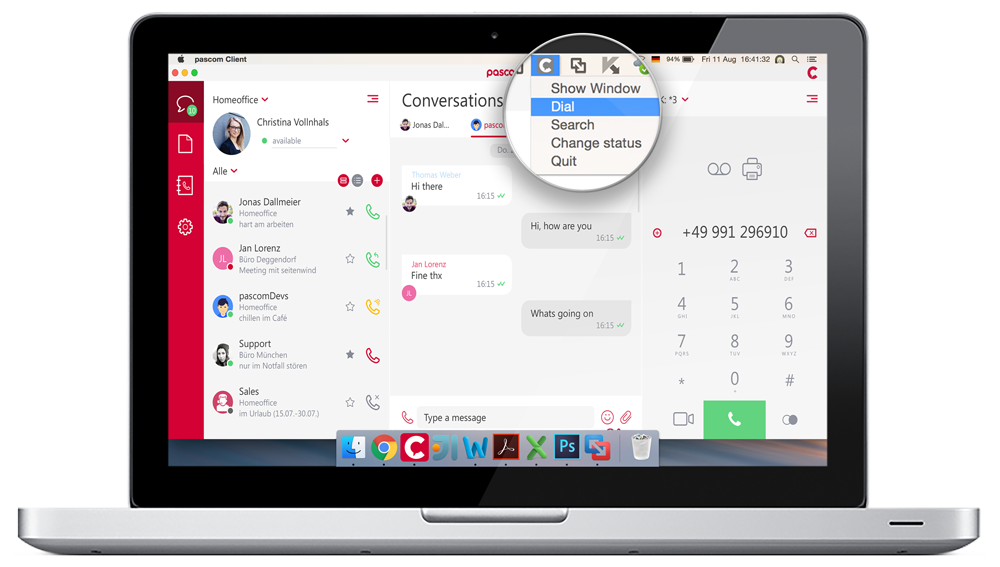 PASCOM 16 Native App