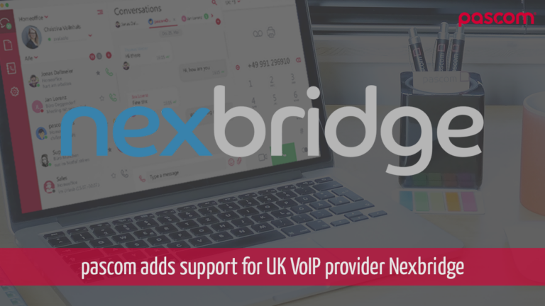 Nexbridge UK SIP Provider PASCOM Interoperability