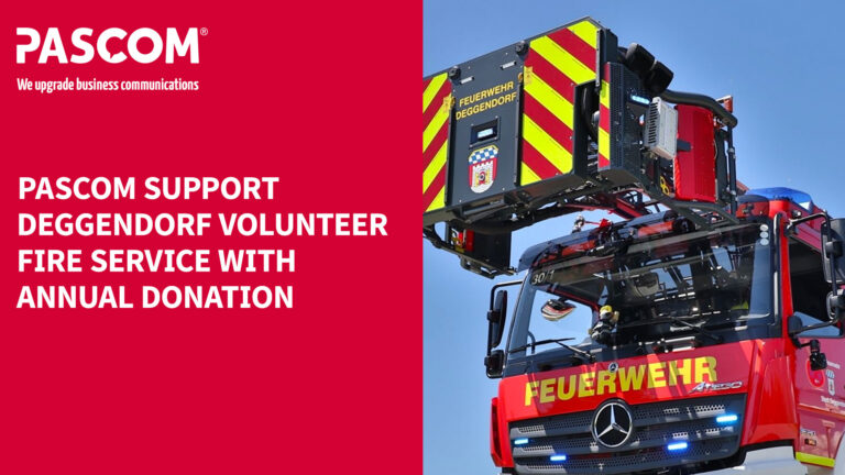 PASCOM Donation to Support Deggendorf Volunteer Fire Services