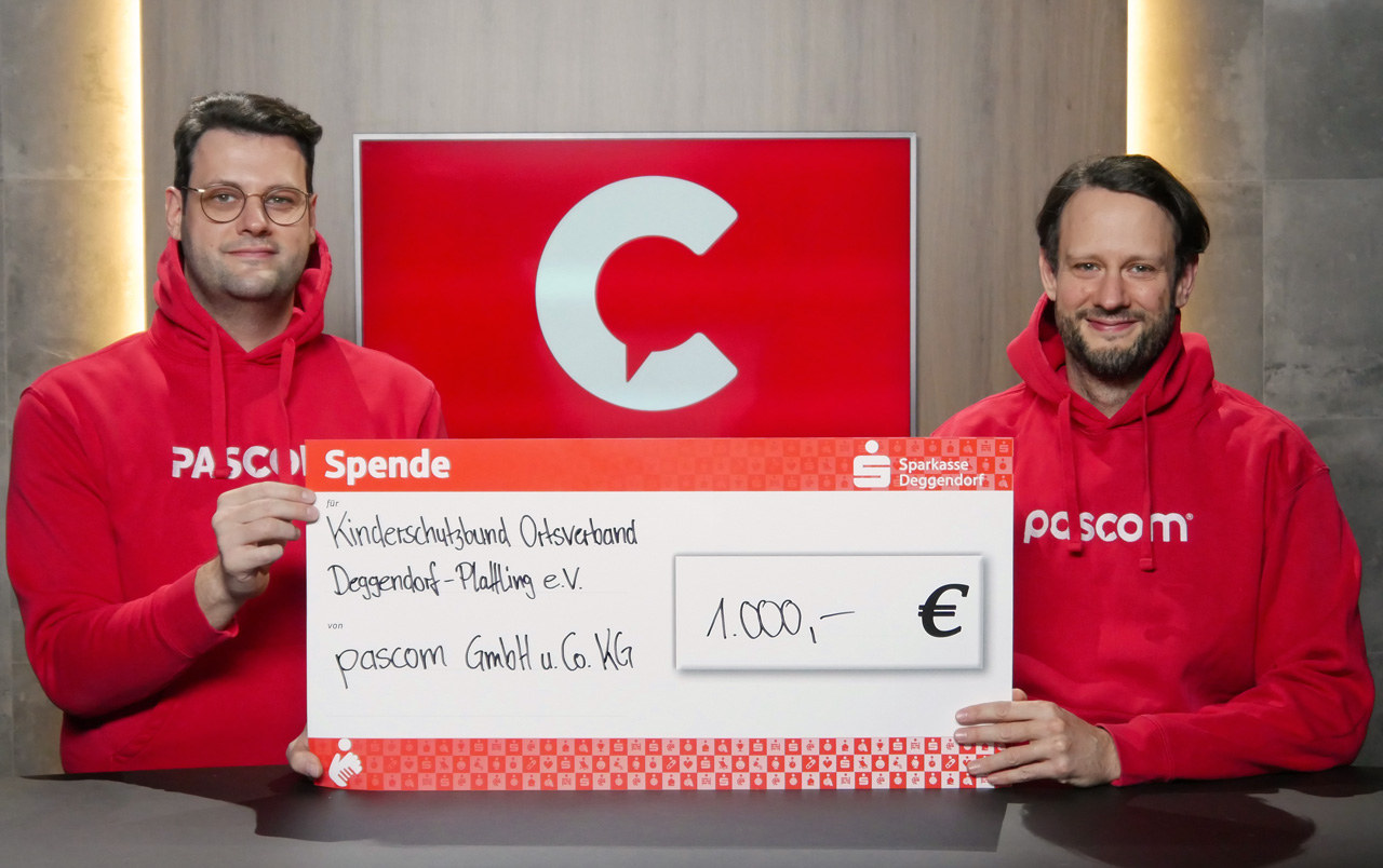 PASCOM support the Kinderschutzbund Deggendorf-Plattling
