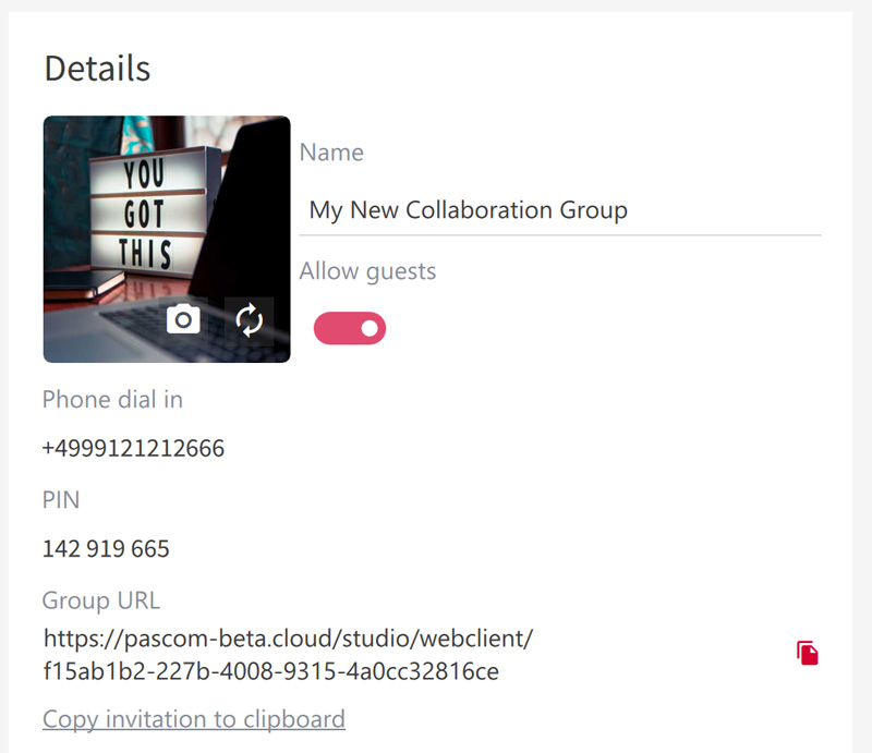 PASCOM Group Web Meetings