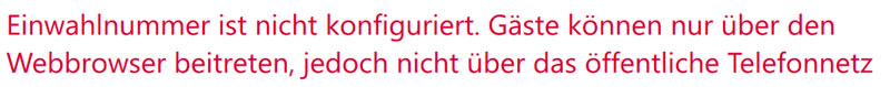 Fehlermeldung fehlende Einwahlkonfiguration