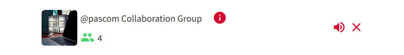 PASCOM Gruppe - externe Teilnehmer einladen