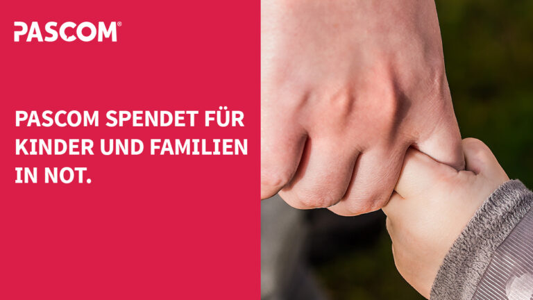 PASCOM spendet für Kinder und Familien in Not