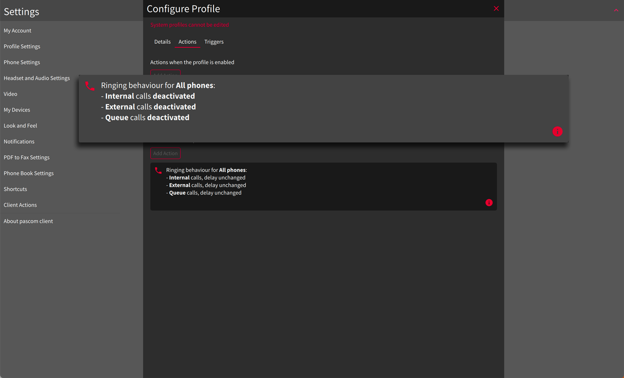 Image - PASCOM MS Teams Meeting Profile Settings