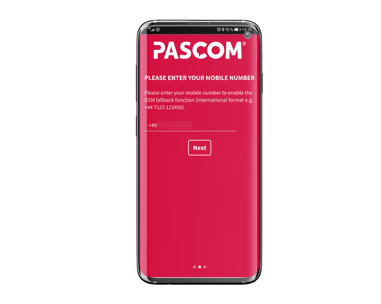 PASCOM Mobile App GSM Number
