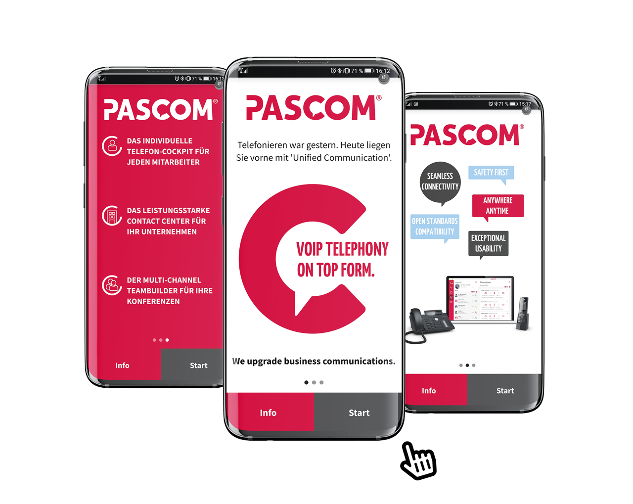 Willkommen zur PASCOM Mobile VoIP App