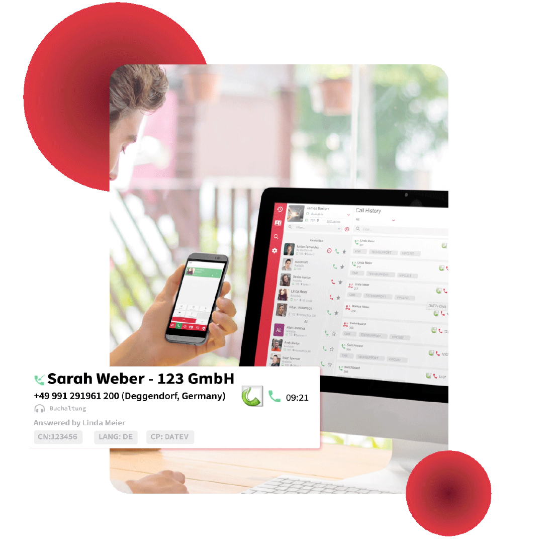 Always up-to-date call and client data