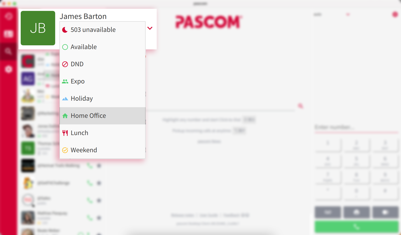 Image - enable PASCOM app profile