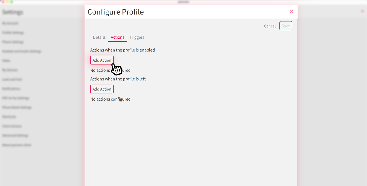 Image - PASCOM app profiles add actions