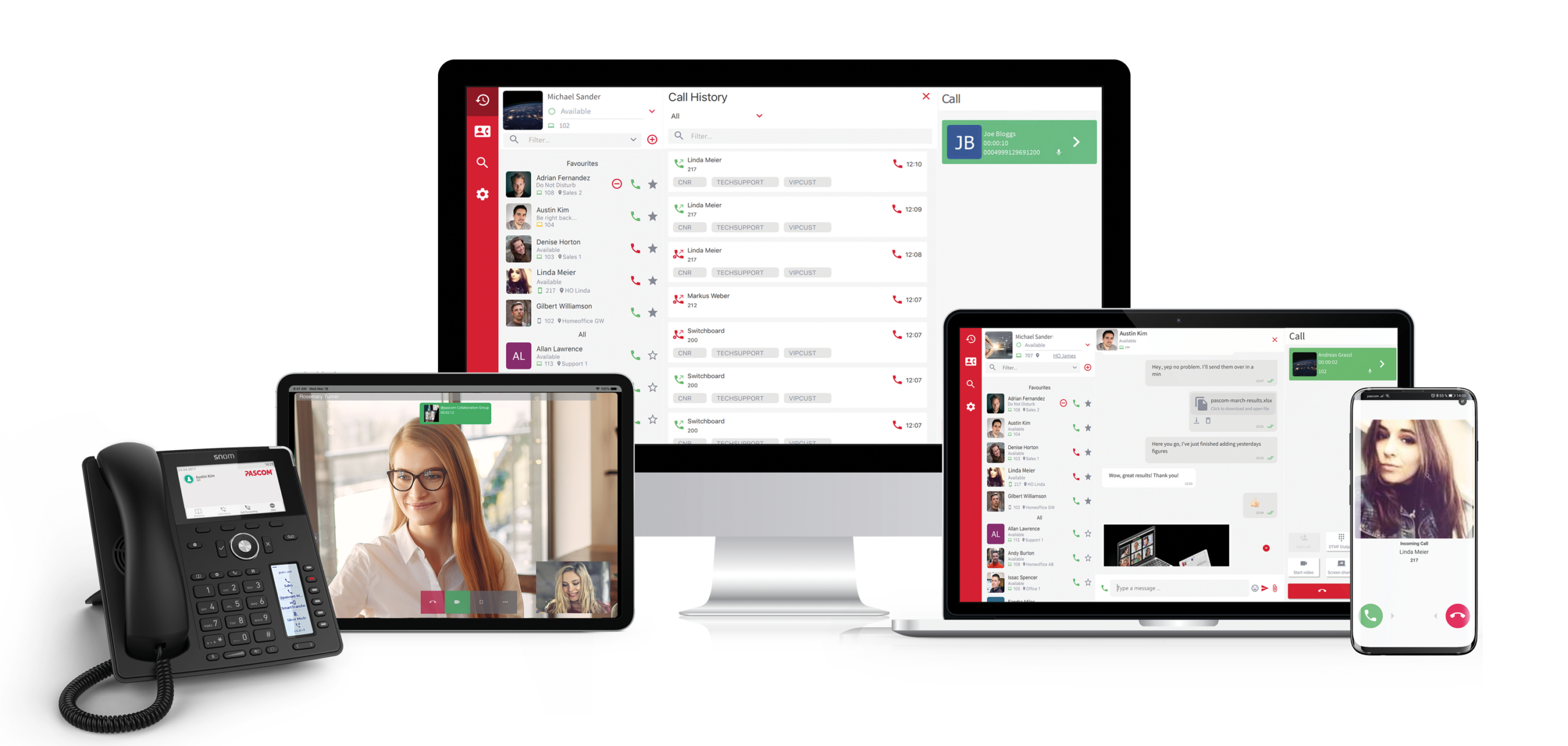 PASCOM business phone system UCC apps