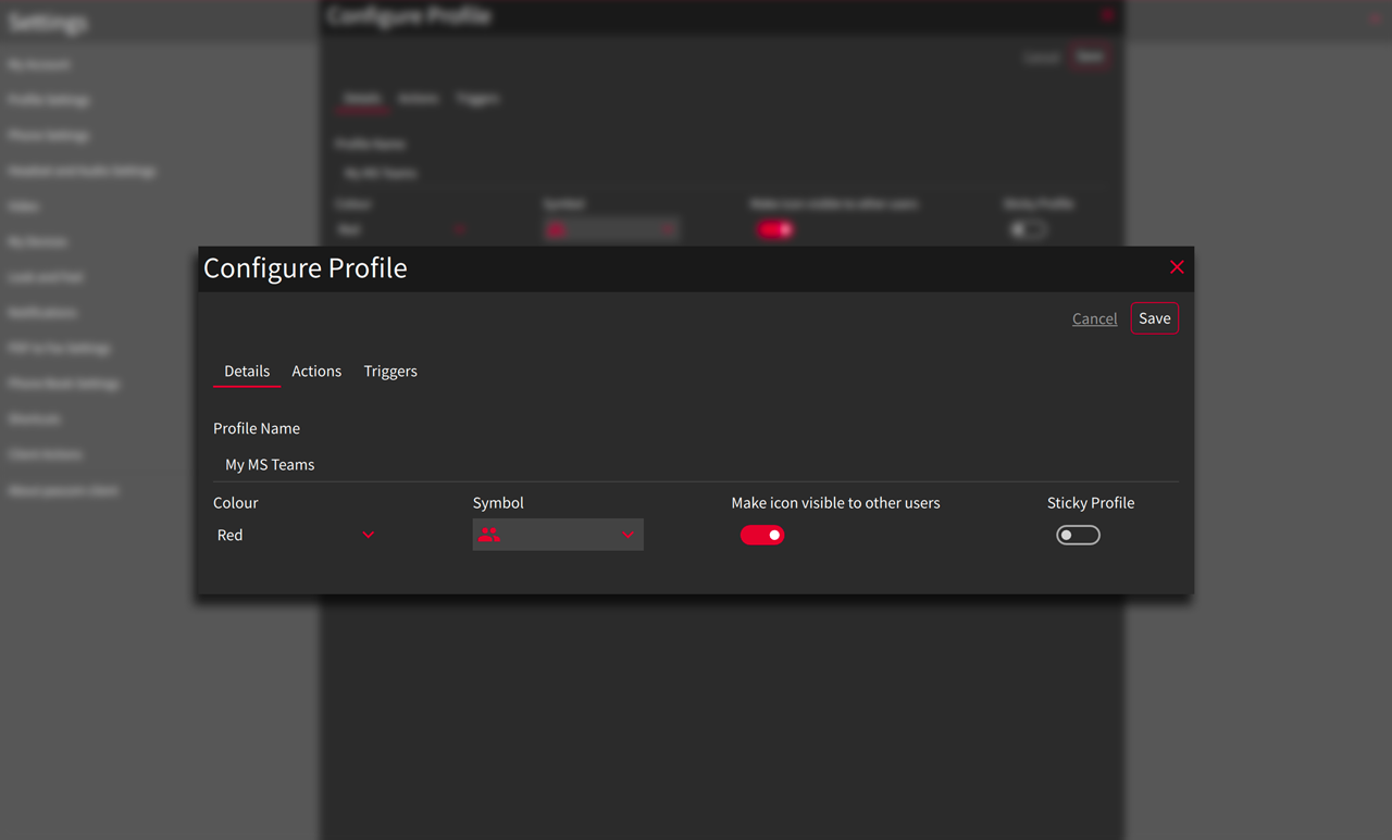 Image - Add custom PASCOM MS Teams Meeting profile