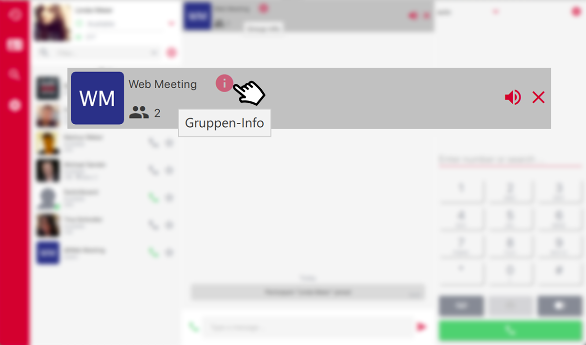 PASCOM Webmeeting Gruppen Info