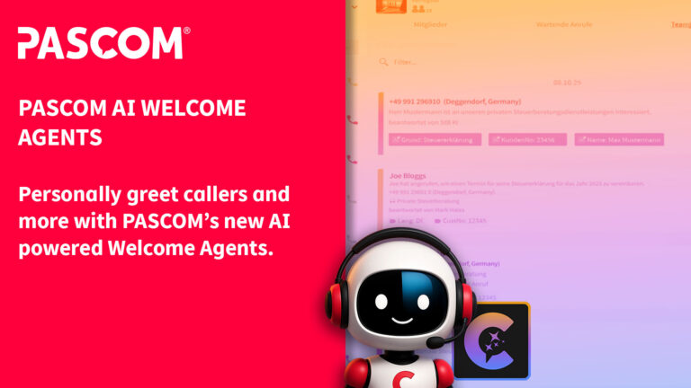 New PASCOM AI Welcome Agents